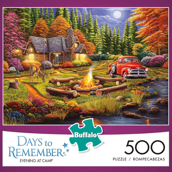 Buffalo Games - Days to Remember - Evening at Camp - 500Piece Jigsaw Puzzle