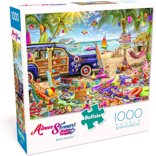 Buffalo Games - Aimee Stewart - Beach Vacation - 1000 Piece Jigsaw Puzzle