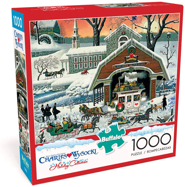 Buffalo Games - Charles Wysocki - TWAS' The Twilight Before Christmas - 1000 Piece Jigsaw Puzzle