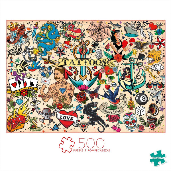 Buffalo Games - Tattoopalooza - 500 Piece Jigsaw Puzzle