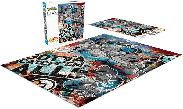 Buffalo Games - Pokemon Squirtle Evolution Graffiti Jigsaw Puzzle (1000 Pieces)