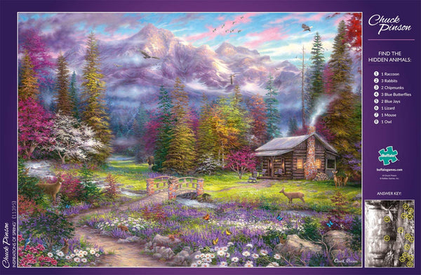 Buffalo Games - Chuck Pinson Escapes - Inspirations of Spring - 1000 Piece Jigsaw Puzzle