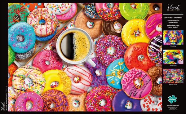 Buffalo Games Coffee and Donuts by Aimee Stewart Jigsaw Puzzle from The Vivid Collection (300 Piece)