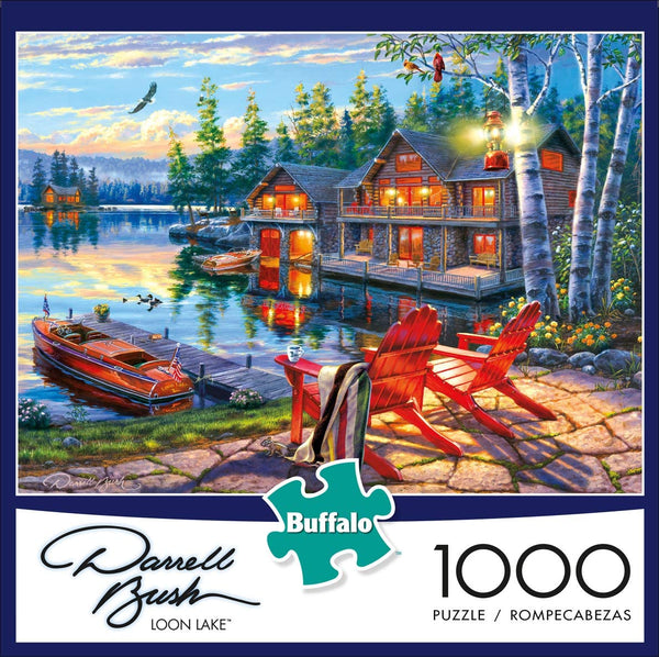 Buffalo Games Darrell Bush - Loon Lake - 1000 Piece Jigsaw Puzzle