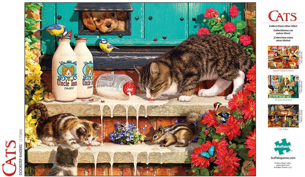 Buffalo Games - Cats Collection - Doorstep Raiders - 750 Piece Jigsaw Puzzle