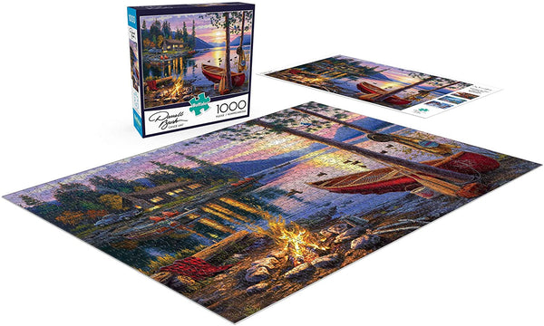 Buffalo Games - Darrell Bush - Canoe Lake - 1000 Piece Jigsaw Puzzle