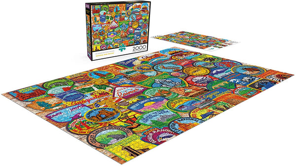 Buffalo Games - National Park Patches Jigsaw Puzzle (2000 Pieces)