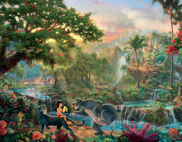 Ceaco 4-in-1 Multi-Pack Thomas Kinkade Disney Dreams Collection Jigsaw Puzzle (500 Pieces)