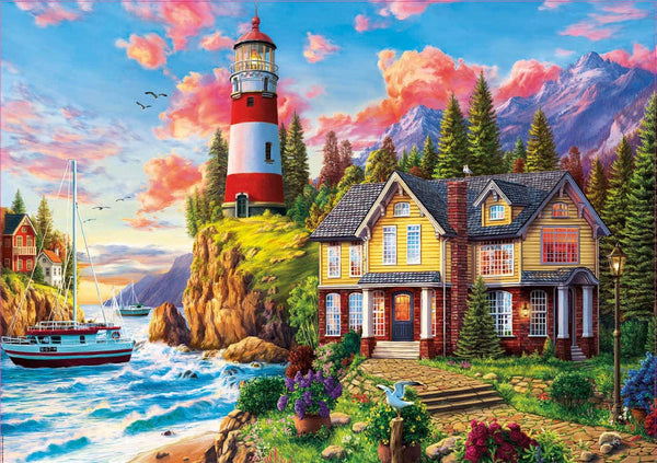 Educa - Lighthouse Near Ocean Jigsaw Puzzle (3000 Pieces)