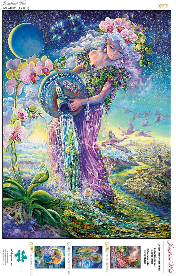 Buffalo Games - Josephine Wall - Aquarius (Glitter Edition) - 1000 Piece Jigsaw Puzzle
