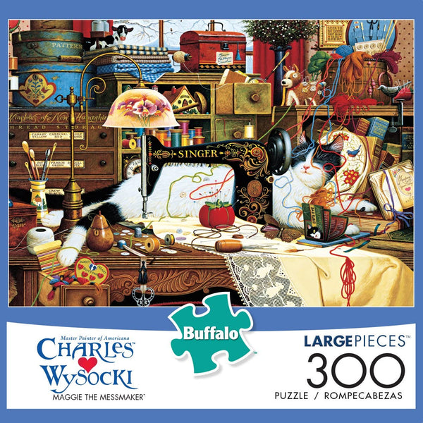 Buffalo Games - Charles Wysocki - Maggie The Messmaker - 300 Large Piece Jigsaw Puzzle