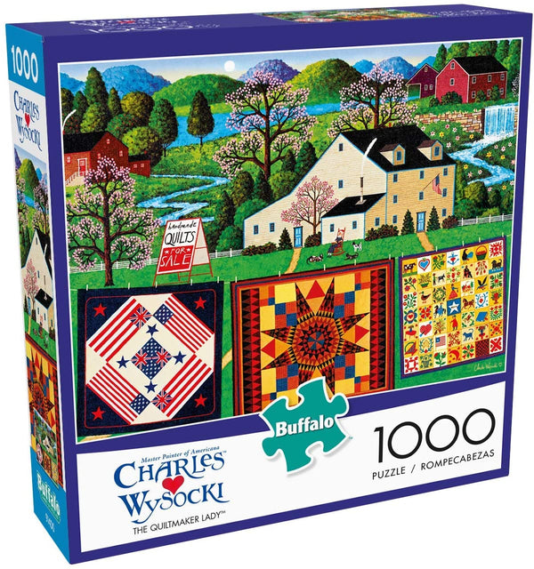 Buffalo Games - Charles Wysocki - The Quiltmaker Lady - 1000 Piece Jigsaw Puzzle