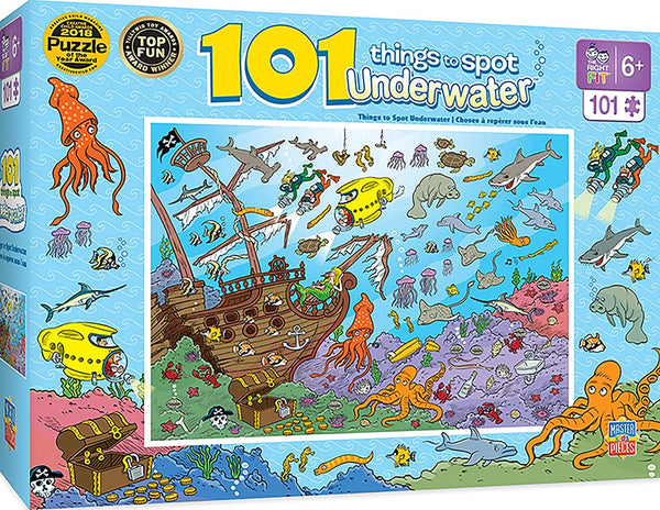 Masterpieces - 101 Things to Spot Underwater Jigsaw Puzzle (101 Pieces)