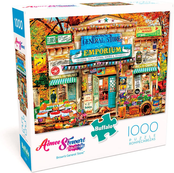 Buffalo Games - Aimee Stewart - Brown's General Store - 1000 Piece Jigsaw Puzzle