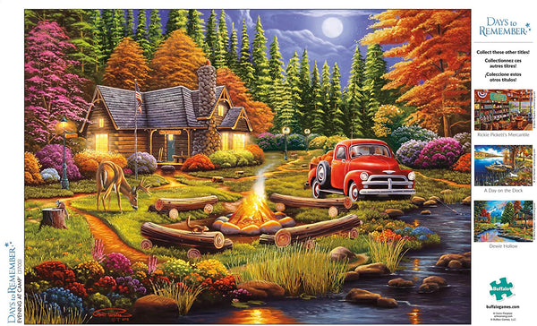 Buffalo Games - Days to Remember - Evening at Camp - 500Piece Jigsaw Puzzle