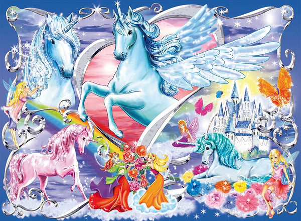 Ravensburger - Amazing Unicorns Glitter Jigsaw Puzzle (100 pieces) 139286