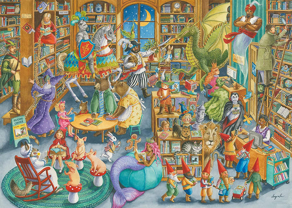 Ravensburger - Midnight at The Library Jigsaw Puzzle (1000 Pieces) 16455