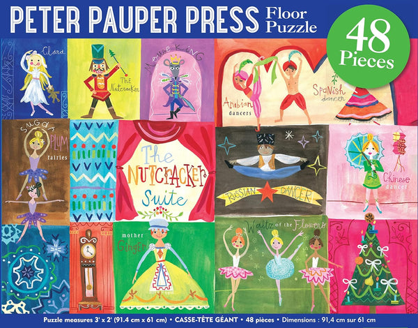 Peter Pauper Press - The Nutcracker Kids' Floor Puzzle Jigsaw Puzzle (48 Pieces)