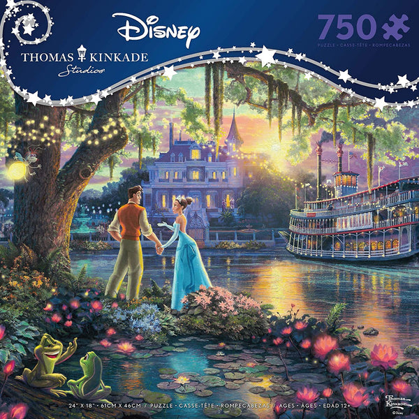 Ceaco Thomas Kinkade Disney Dreams - The Princess and The Frog Jigsaw Puzzle 750 Pieces