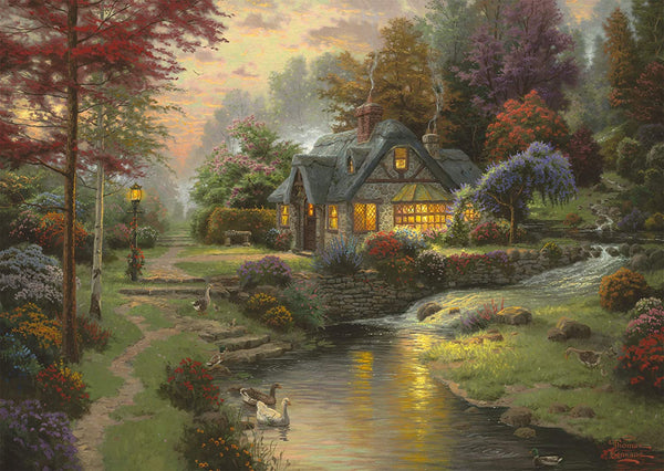 Schmidt - Thomas Kinkade - Stillwater Cottage Jigsaw Puzzle (1000 Pieces)