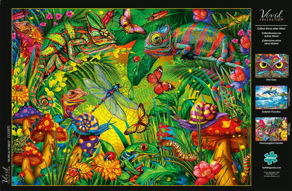 Buffalo Games - Vivid Collection - Tropical Forest - 1000 Piece Jigsaw Puzzle