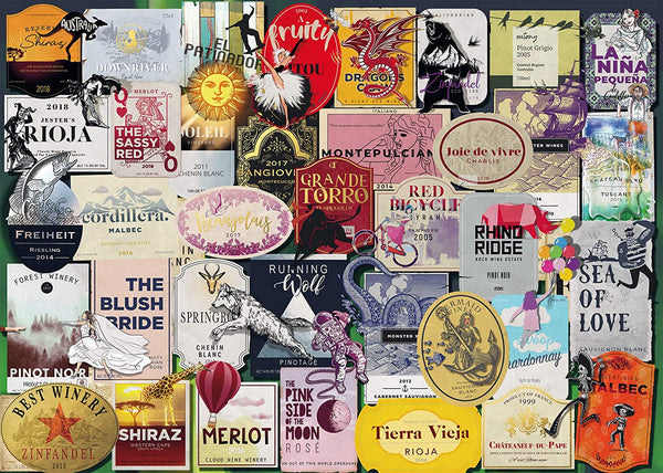 Ravensburger - Wine Labels Jigsaw Puzzle (1000 Pieces)