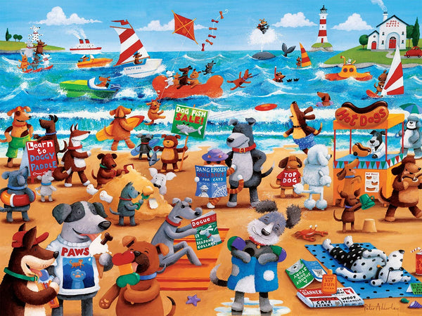 Ceaco Paws & Claws - Dogs Beach 300 Piece Puzzle