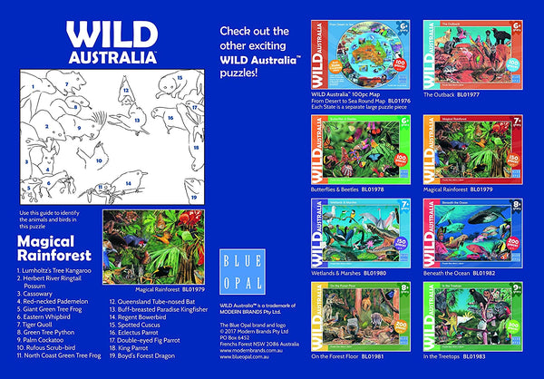 Blue Opal - Wild Australia Magical Rainforest 150 Pieces Puzzle BL01979
