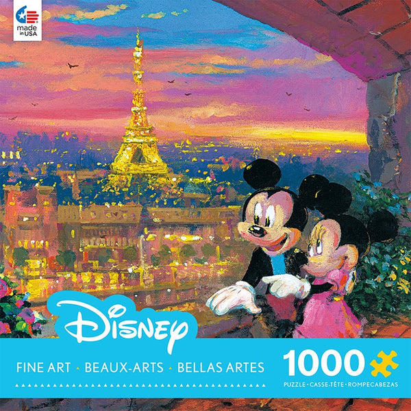 Ceaco Disney Mickey Mouse Fine Art Paris Sunset Puzzle (1000 Piece)