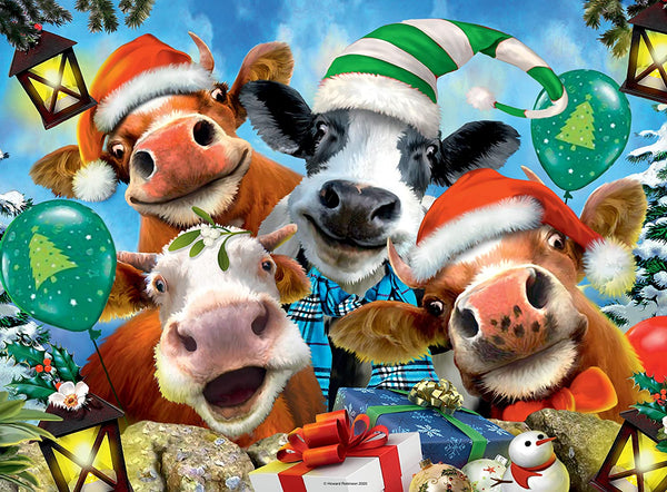 Ravensburger - Howard Robinson - We Wish Moo a Merry Christmas Jigsaw Puzzle (500 Pieces) 16532 2
