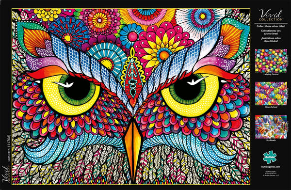 Buffalo Games - Vivid Collection - Owl Eyes - 1000 Piece Jigsaw Puzzle