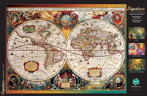 Buffalo Games - Signature Collection - Antique Map - 1000 Piece Jigsaw Puzzle