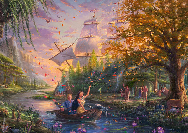 Schmidt - Disney - Pocahontas by Thomas Kinkade Jigsaw Puzzle (1000 Pieces)