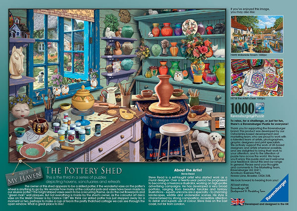 Ravensburger - My Haven No 3 The Pottery Shed Jigsaw Puzzle (1000 Pieces)