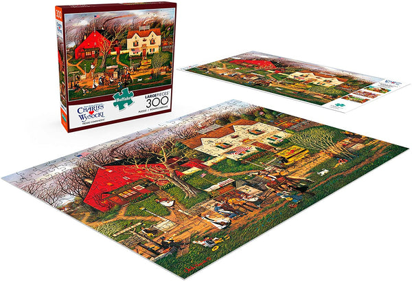 Buffalo Games - Charles Wysocki - Fireside Companions - 300 Large Piece Jigsaw Puzzle