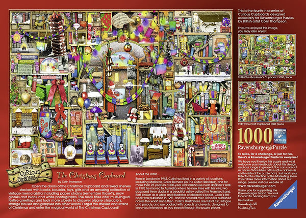 Ravensburger - Colin Thompson - Curious Cupboards No. 4 The Christmas Cupboard Jigsaw Puzzles (1000 Pieces)