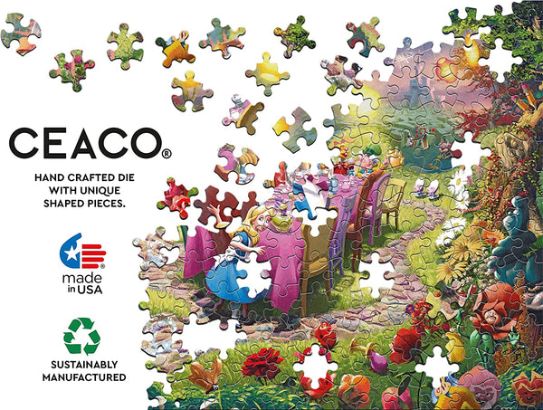 Ceaco - Thomas Kinkade - Disney - Mad Hatter Tea Party - 750 Piece Jigsaw Puzzle