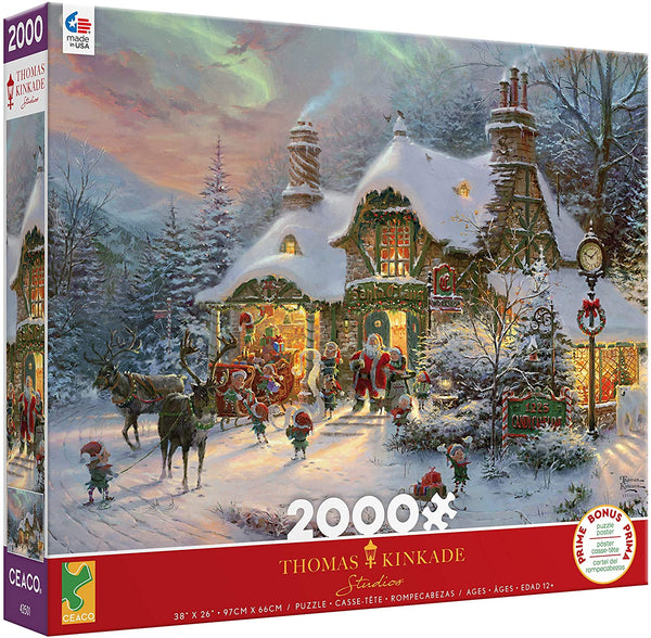 Ceaco's Santa's Night Before Christmas by Thomas Kinkade, 2000 Piece Puzzle