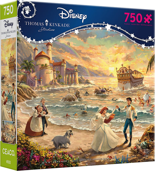 Ceaco - Thomas Kinkade - Celebration of Love - The Little Mermaid - 750 Piece Jigsaw Puzzle