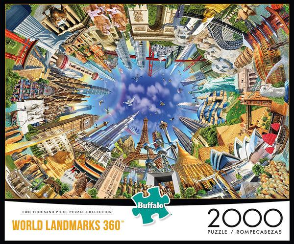 Buffalo Games - World Landmarks 360 - 2000 Piece Jigsaw Puzzle