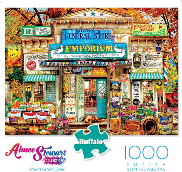 Buffalo Games - Aimee Stewart - Brown's General Store - 1000 Piece Jigsaw Puzzle