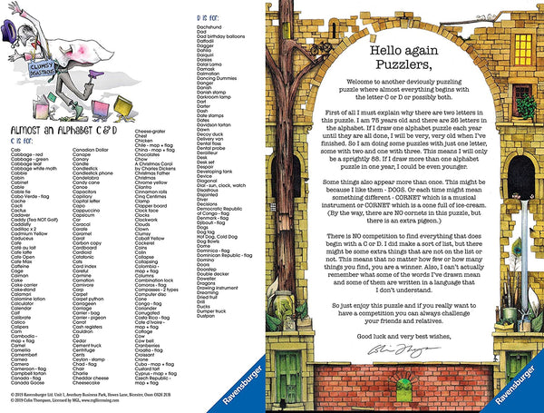 Ravensburger - Colin Thompson - Awesome Alphabet C&D Jigsaw Puzzle (1000 pieces) 151837