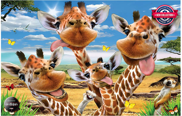 Anatolian - Giraffe Selfie Jigsaw Puzzle (500 Pieces)