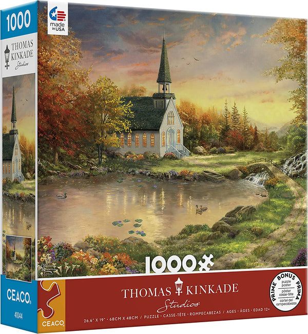 Ceaco - Chapel of Reflection by Thomas Kinkade Jigsaw Puzzle (1000 Pieces)