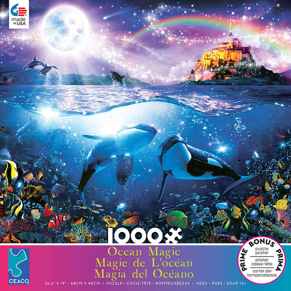 Ceaco Ocean Magic Collection Paternoster Rainbow Jigsaw Puzzle, 1000 Pieces