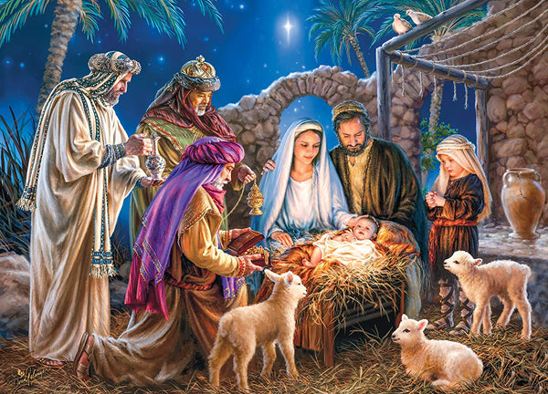 MasterPieces Holiday A Child is Born Jigsaw Puzzle, 1000-Piece