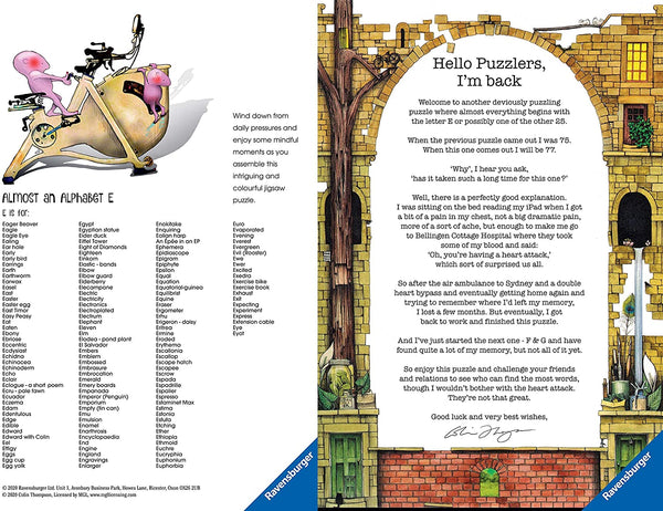 Ravensburger - Awesome Alphabet E by Colin Thompson Jigsaw Puzzle (1000 Pieces) 16420