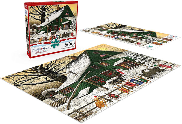 Buffalo Games - Charles Wysocki - Cocoa Break at The Copperfields - 500 Piece Jigsaw Puzzle