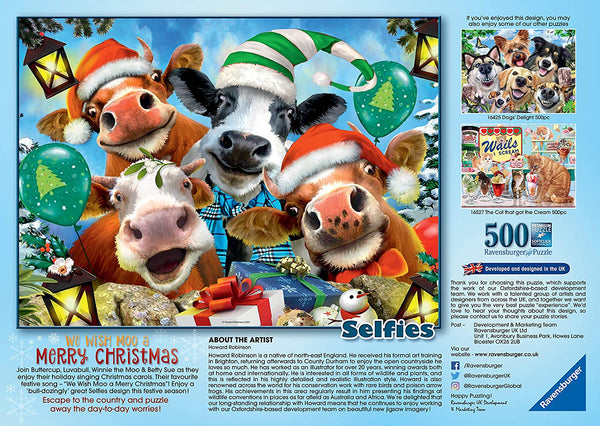 Ravensburger - Howard Robinson - We Wish Moo a Merry Christmas Jigsaw Puzzle (500 Pieces) 16532 2