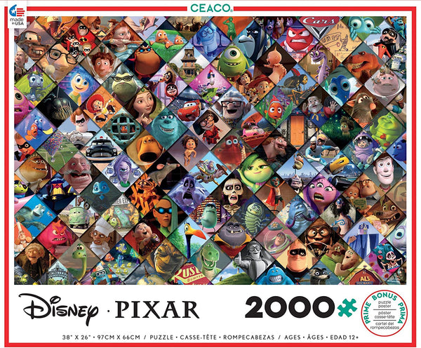 Ceaco Disney/Pixar Clips Collage Jigsaw Puzzle (2000 Pieces)
